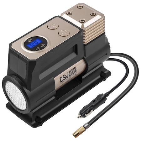 Dsv Standard Digital Portable Air Compressor 150PSI, Auto Shut Off 81202A